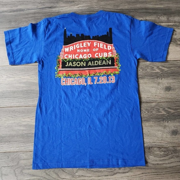 Jason Aldean Tour Concert T-Shirt Men's S 2013 Chicago Wrigley - Picture 2 of 2